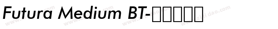 Futura Medium BT字体转换